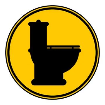 Toilet button. Stock Illustration