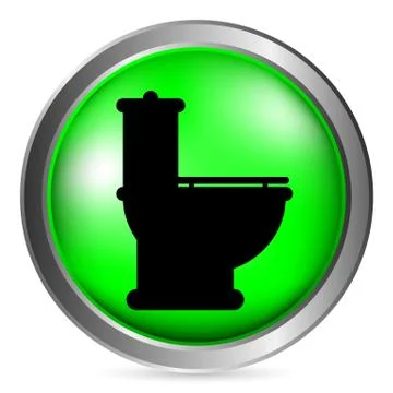 Toilet button Illustrazione stock