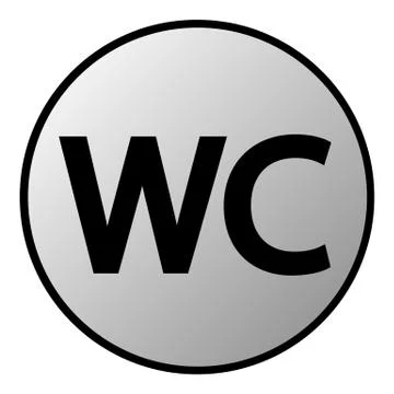 Toilet button Illustrazione stock