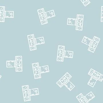 Toilet compost line vector seamless pattern 库存插图
