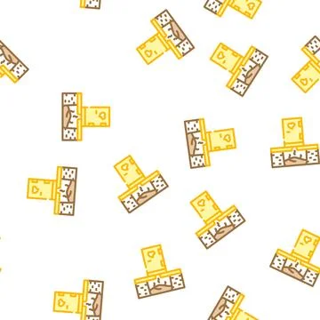 Toilet compost vector seamless pattern Stock Illustration