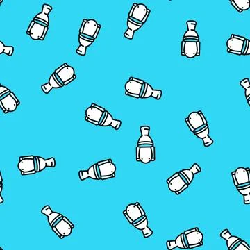 Toilet diarrhea vector seamless pattern Illustrazione stock