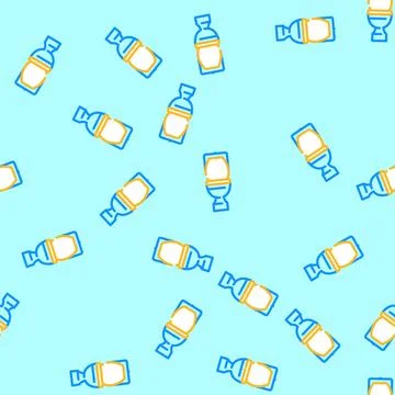Toilet diarrhea vector seamless pattern Illustrazione stock