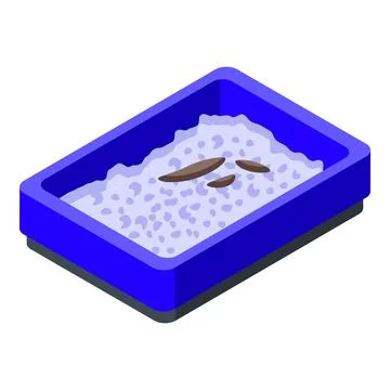 Toilet filter icon isometric vector. Layout kid Illustrazione stock