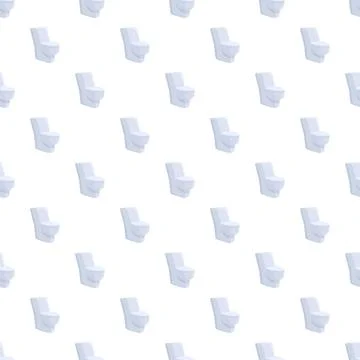 Toilet fixture pattern creating seamless bathroom background design 库存插图