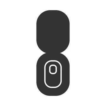 Toilet Flat Icon Stock Illustration