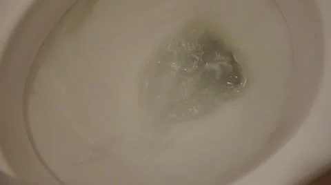 Toilet Flush Top Close View 스톡 동영상 47985525