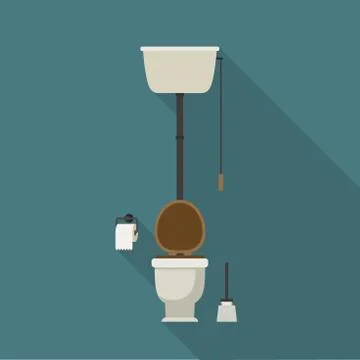 Toilet icon Stock Illustration