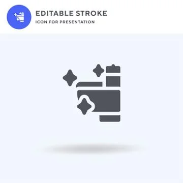 Toilet icon vector, filled flat sign, solid pictogram isolated on white, logo 스톡 일러스트