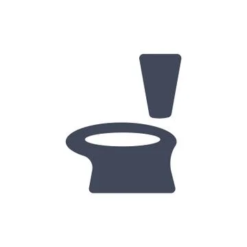 Toilet Icon, Vector flat design style Stock Illustration