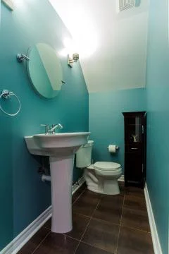 Toilet interior design Stock Photos
