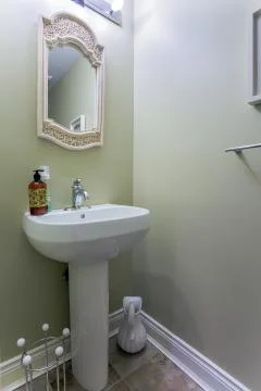 Toilet interior design Stock Photos