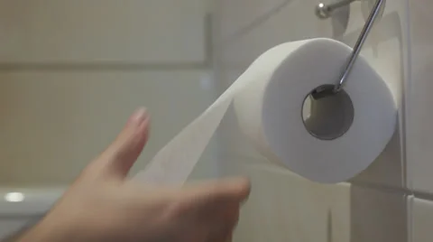 Toilet paper Stock Footage 26647434