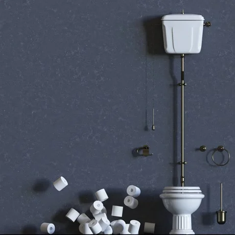 Toilet paper Video stock 130564981