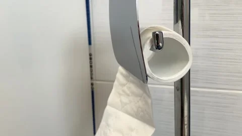 Toilet paper Stock Footage 346765889