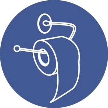 Toilet paper Ilustração Stock