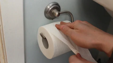 Toilet Paper Roll Stock Footage 33846845