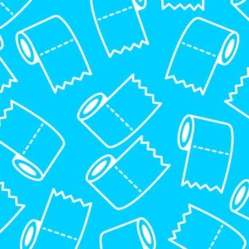 Toilet paper roll pattern fabric print design Stock Illustration