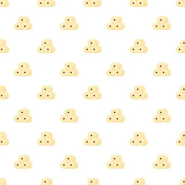 Toilet paper rolls seamless pattern vector illustration Illustrazione stock
