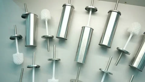 Toilet ruff. Stock Footage 122387078