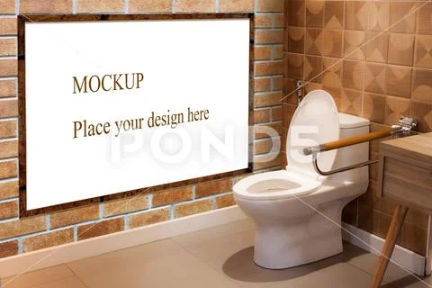 Toilet, Sanitary ware for elder person PSD Template