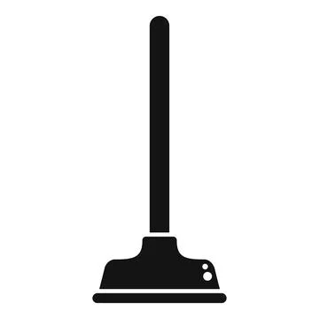 Toilet sucker icon simple vector. Water sewer Stock-Illustration