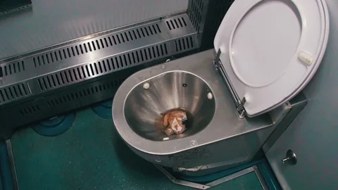 Toilet in a Train Carriage 스톡 동영상 70733959