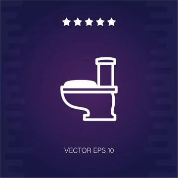Toilet vector icon Stock Illustration