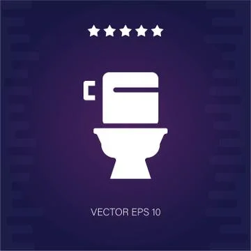 Toilet vector icon Stock Illustration