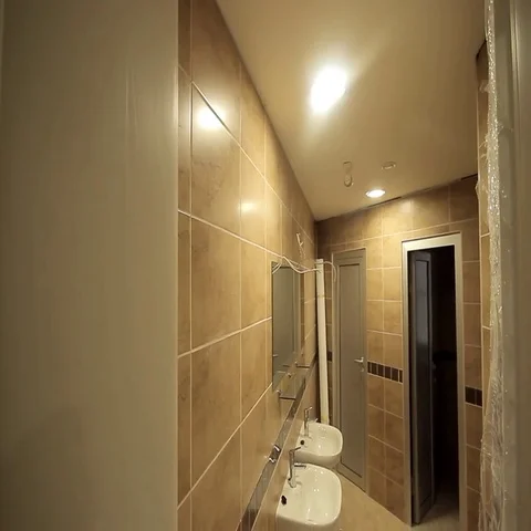 Toilets view from outside Stockbeeldmateriaal 69401643