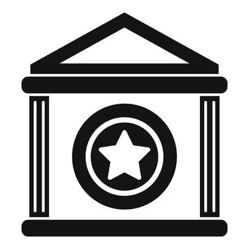 Token bank icon simple vector. Money blockchain Illustrazione stock