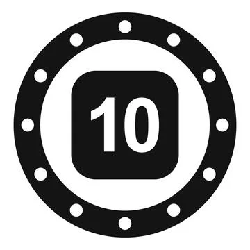 Token coin icon simple vector. Gold money 库存插图