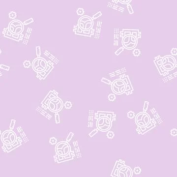 Token development ico line seamless pattern 스톡 일러스트