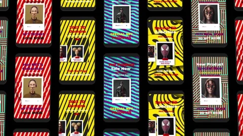 Token Instagram Stories After Effects stock