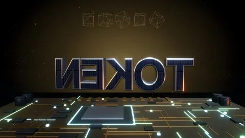 TOKEN Technology Concept 库存影片 340073732