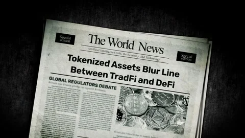 Tokenized Assets Blur Line Between TradFi and DeFi Stock Footage 324321081
