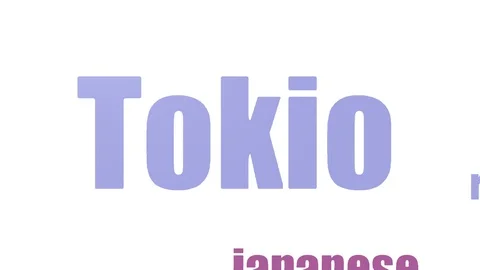 Tokio Tag Cloud Animated Isolated On White Stock Footage 103665342