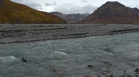 Toklat River Stock Footage 8991953