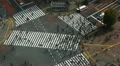 Tokyo Aerial View Anonymous People Crowd Walking Busy Morning Street Time Lapse HD Footage