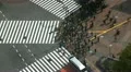 Tokyo Anonymous People Crossing Commuters Commute Busy Street Road Time Lapse HD Footage