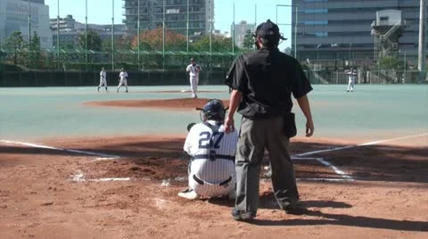 Tokyo baseball pitch 動画素材 20454424