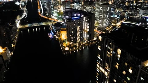 Tokyo Bay Hyperlapse - buildings  스톡 동영상 102172994