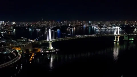 Tokyo Bay Hyperlapse - RainbowBridge Vidéo 102173027