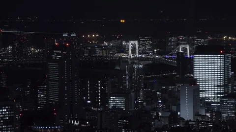 Tokyo Bridge Shot Graded Stock Footage