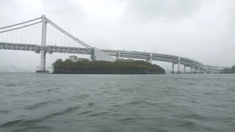 Tokyo bridge from the water Stock Footage 97626091