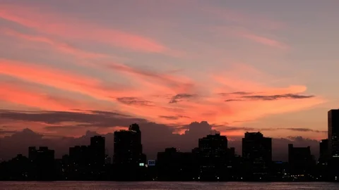 Tokyo Building At Sunset Stock Footage 93131839