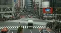 Tokyo Business District Zebra Crossing Commuter Commute Pedestrians People Cross HD Footage