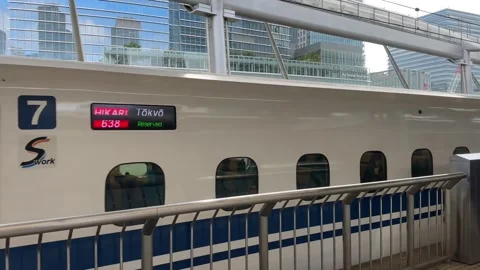 Tokyo Central Train Station Shinkansen bullet train Stock Footage 319215758