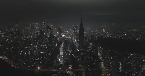 Tokyo Circa 2017, Aerial View Stock Footage 98609448