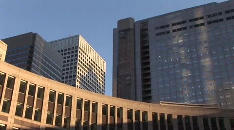 Tokyo City Government Buildings, Shinjuku Stock Footage